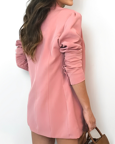 Conjunto mujer con blazer ligero y short elegante - Darelis