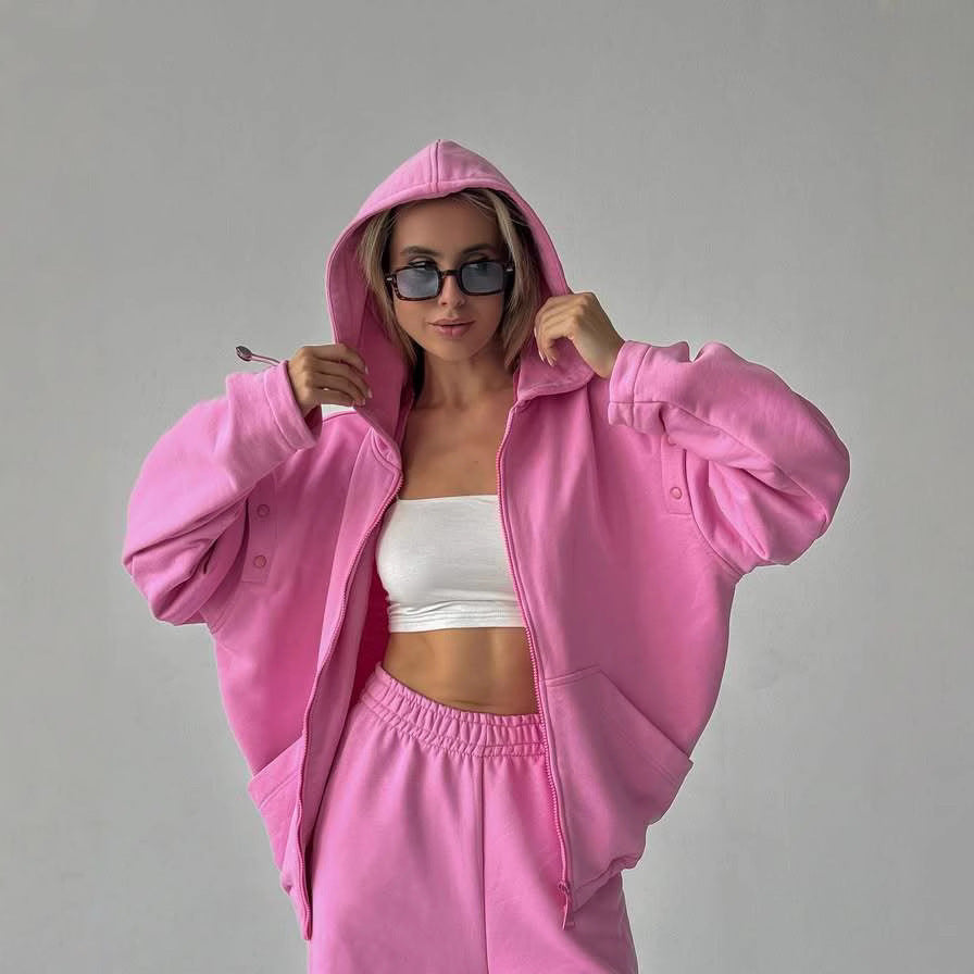 Conjunto mujer loungewear con capucha - Maribel