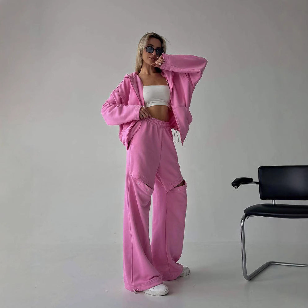 Conjunto mujer loungewear con capucha - Maribel