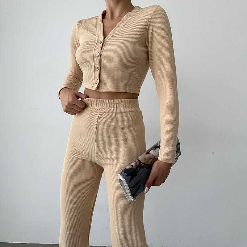 Conjunto mujer dos piezas punto crop - Sofia