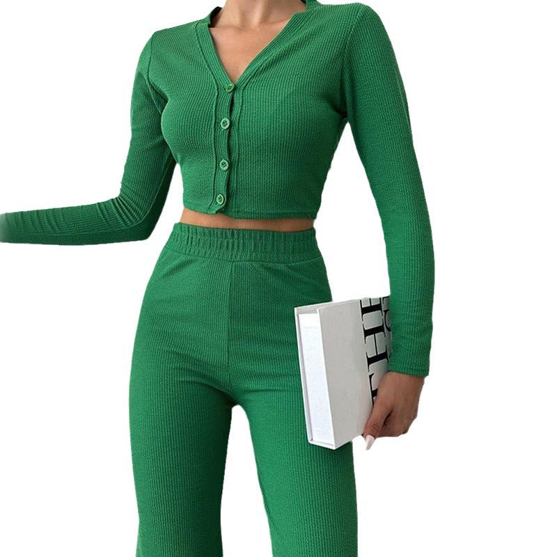 Conjunto mujer dos piezas punto crop - Sofia