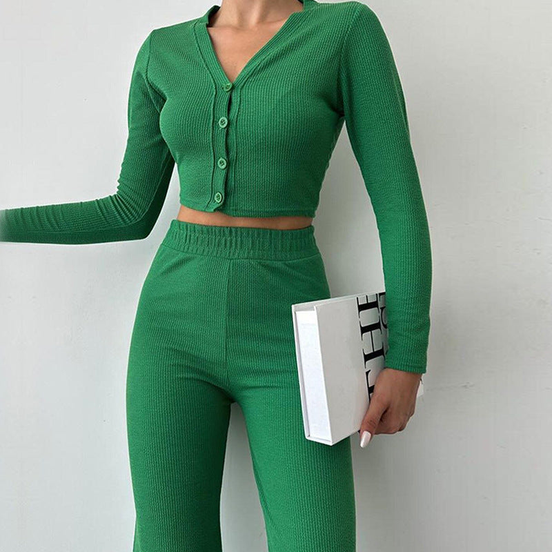 Conjunto mujer dos piezas punto crop - Sofia