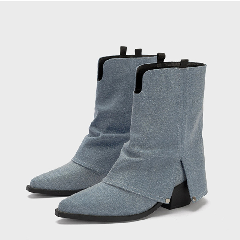 Botas vaqueras mujer denim - Sarah