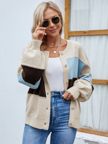 Cardigan mujer tejido con botones - Coralie