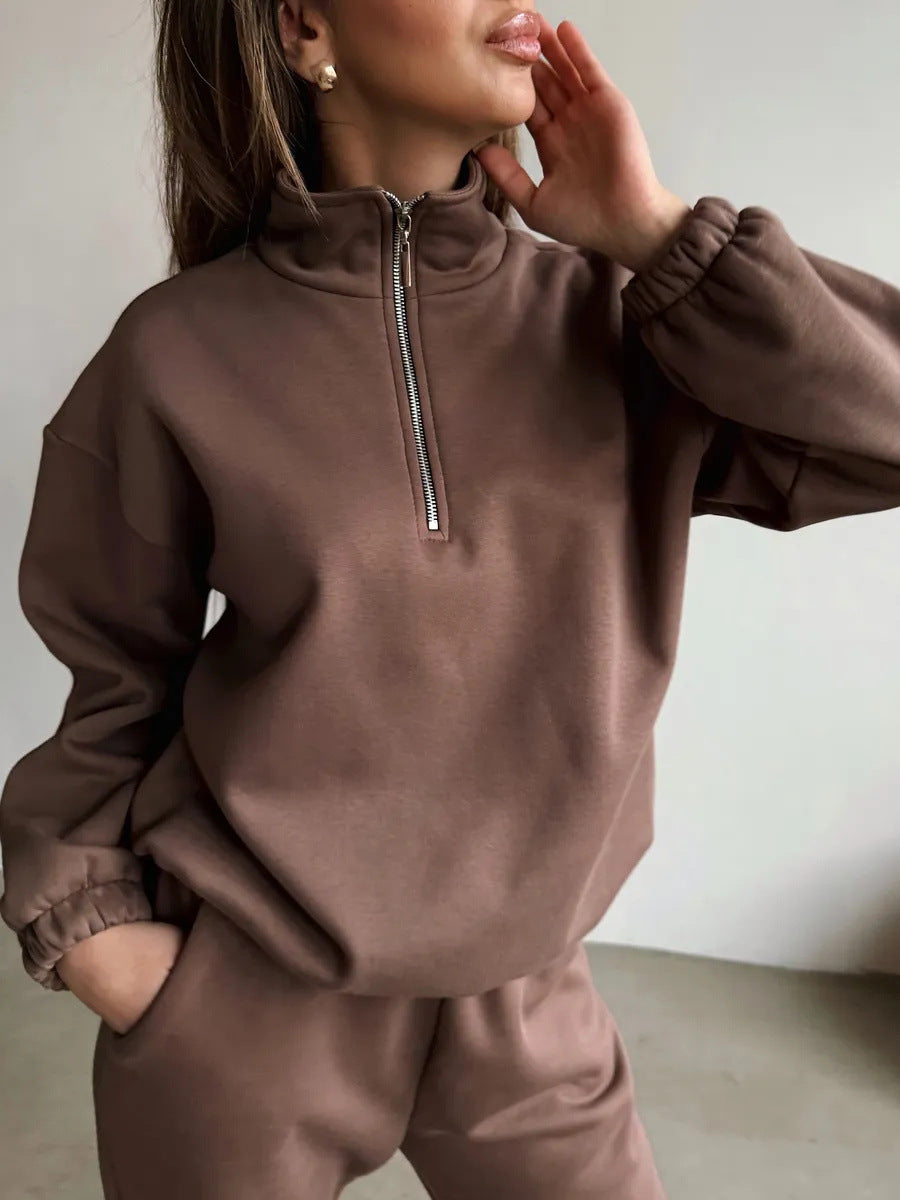 Conjunto deportivo mujer con cremallera y cuello alto - Marvi