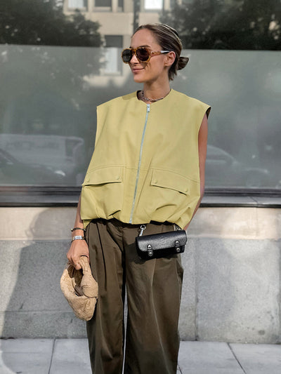 Chaleco sin mangas otoñial - Ada