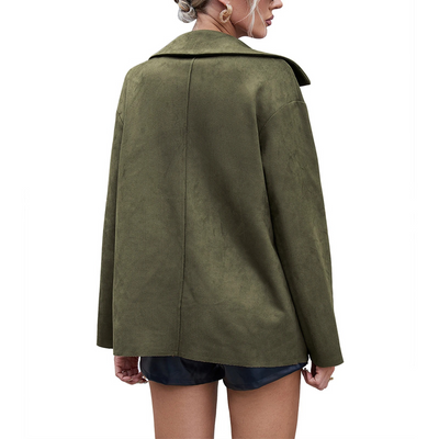 Chaqueta mujer de ante con botones - Valay