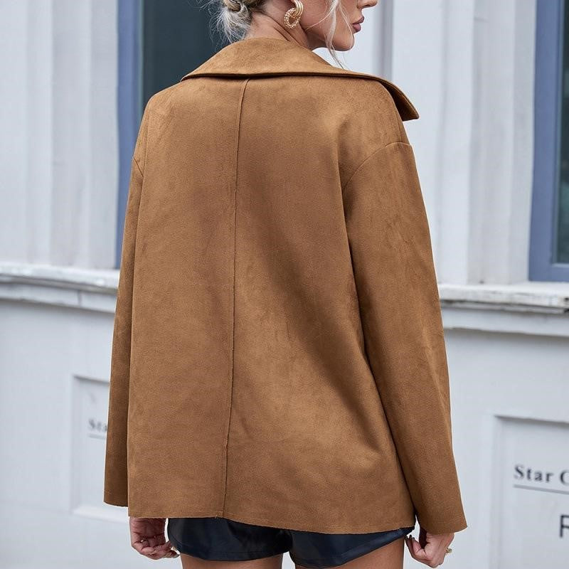 Chaqueta mujer de ante con botones - Valay