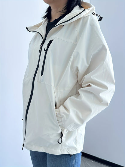 Chaqueta mujer impermeable ligera con capucha - Liv