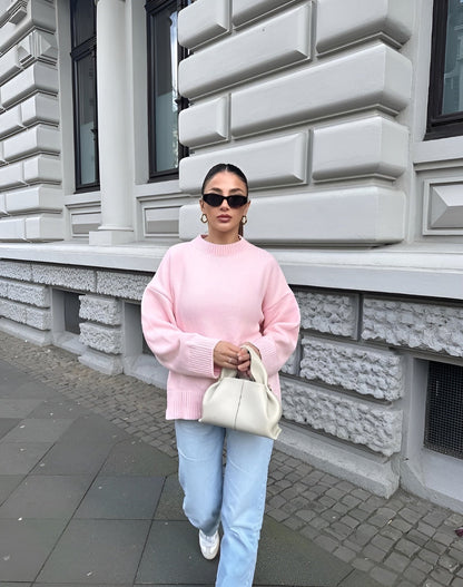 Sueter oversized mujer tejido suave estilo casual - Karina