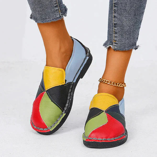 Salma - Zapatos ortopédicos de color para mujer con tacón