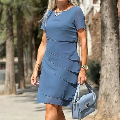 Pippa - Vestido de manga corta con escote redondo