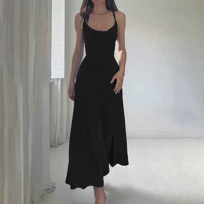 Anby - Elegante maxi vestido drapeado
