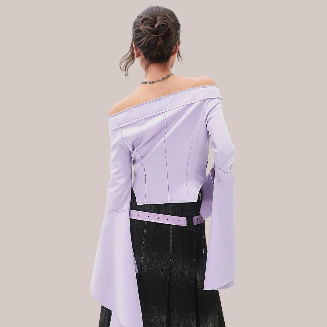 Vale - Elegante top con detalle de corsé
