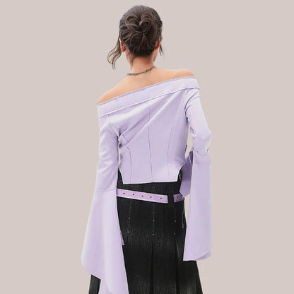 Vale - Elegante top con detalle de corsé