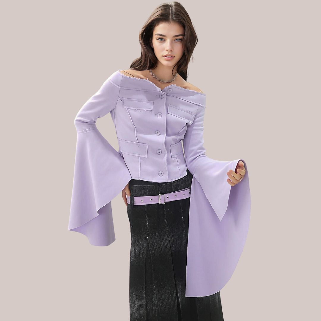 Vale - Elegante top con detalle de corsé