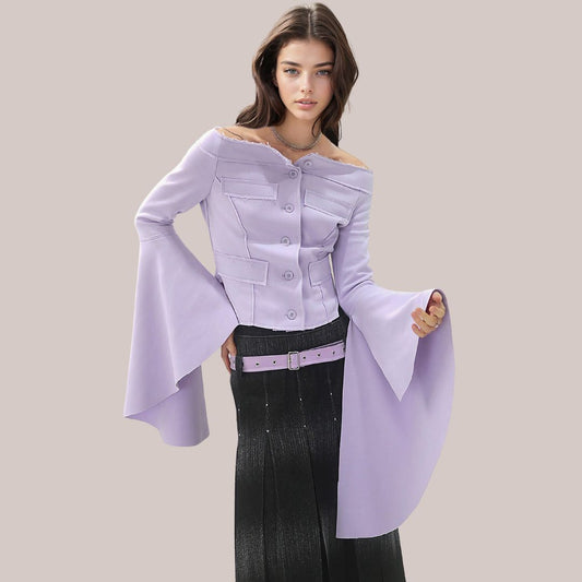 Vale - Elegante top con detalle de corsé