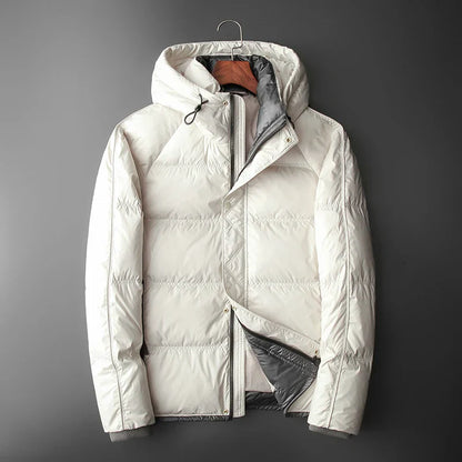 Chaqueta acolchada con capucha y forro contrastante - Mark