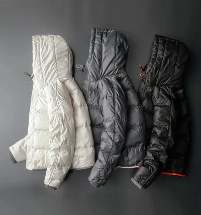 Chaqueta acolchada con capucha y forro contrastante - Mark