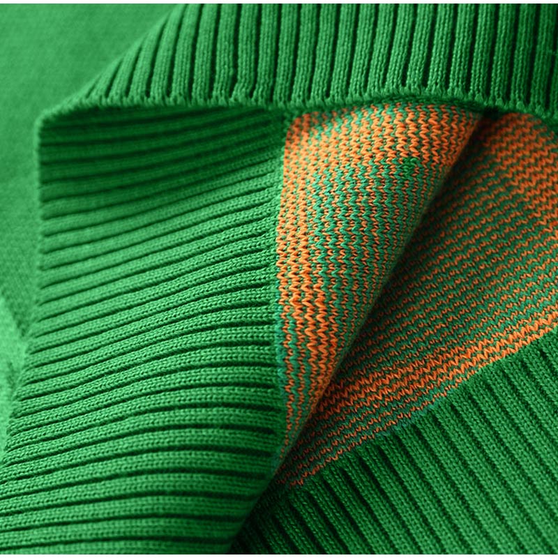 Chio - Jersey geométrico de cuello redondo y estampado llamativo