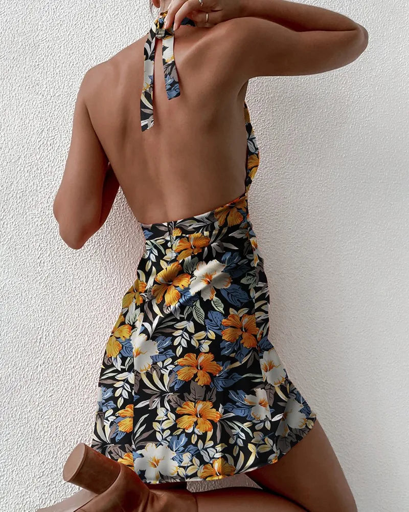 Elya - Vestido Halter Sun