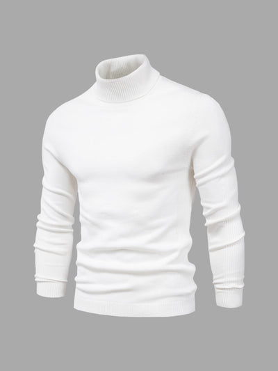 Jersey de cuello alto para hombre, lavable