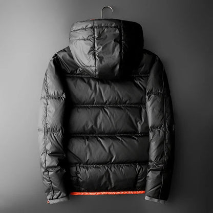 Chaqueta acolchada con capucha y forro contrastante - Mark