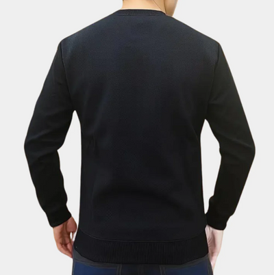 Cómoda sudadera para hombre con escote redondo
