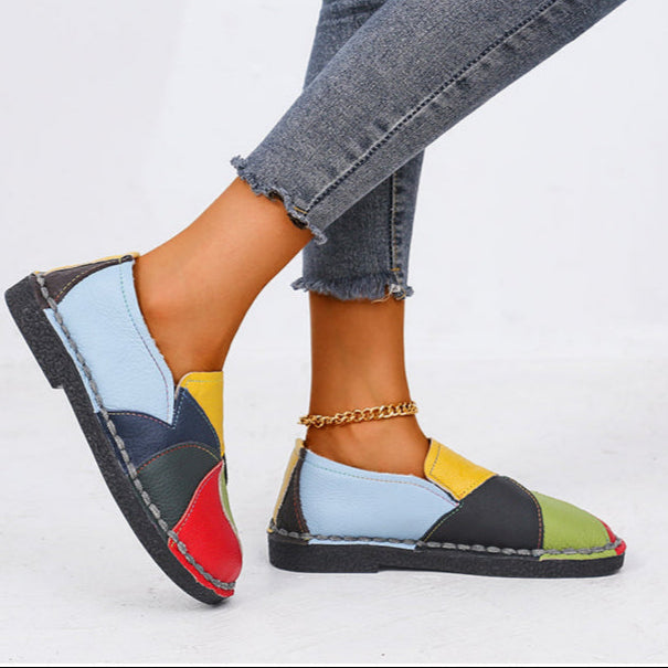 Salma - Zapatos ortopédicos de color para mujer con tacón