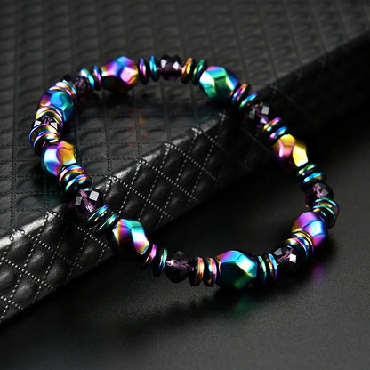 Pulsera cuentas metálicas energizantes diseño magnético - Eonix