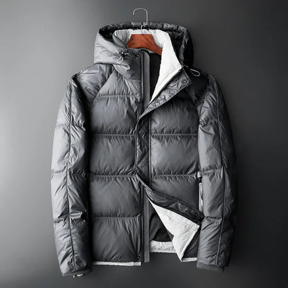 Chaqueta acolchada con capucha y forro contrastante - Mark