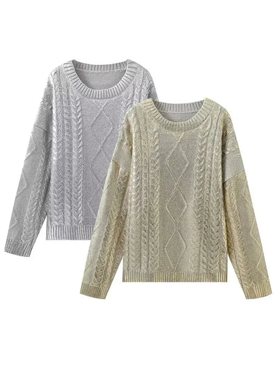 Clarina - Jersey de punto holgado con cable