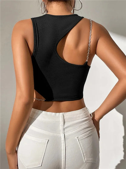 Tara - Top negro chic para mujer