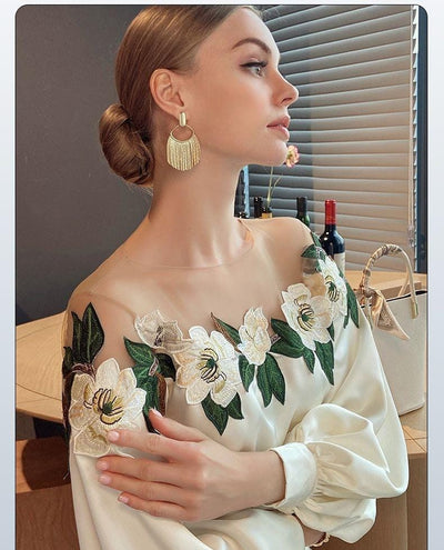 Bonnie - Blusa con estampado floral