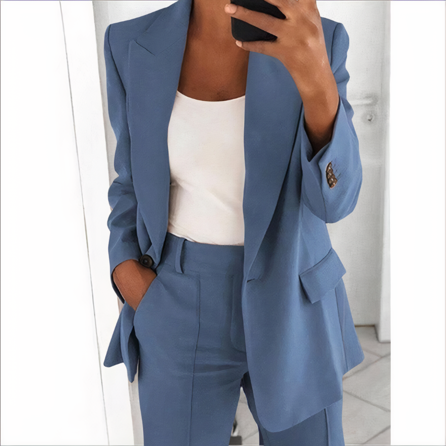 GRETCHEN - Conjunto de blazer con chaqueta y pantalón