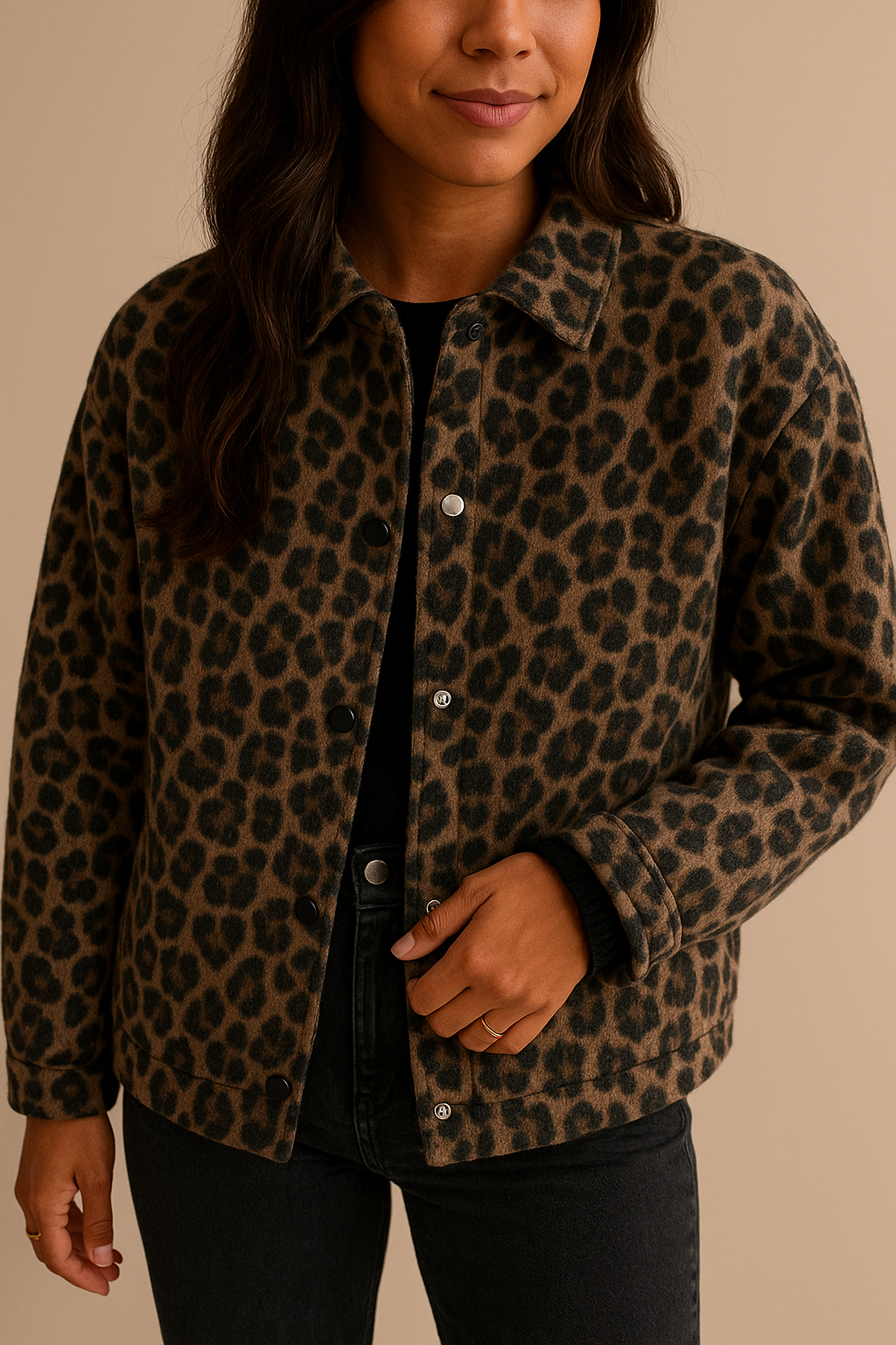 Chaqueta mujer leopardo - Leandra