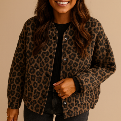 Chaqueta mujer leopardo - Leandra