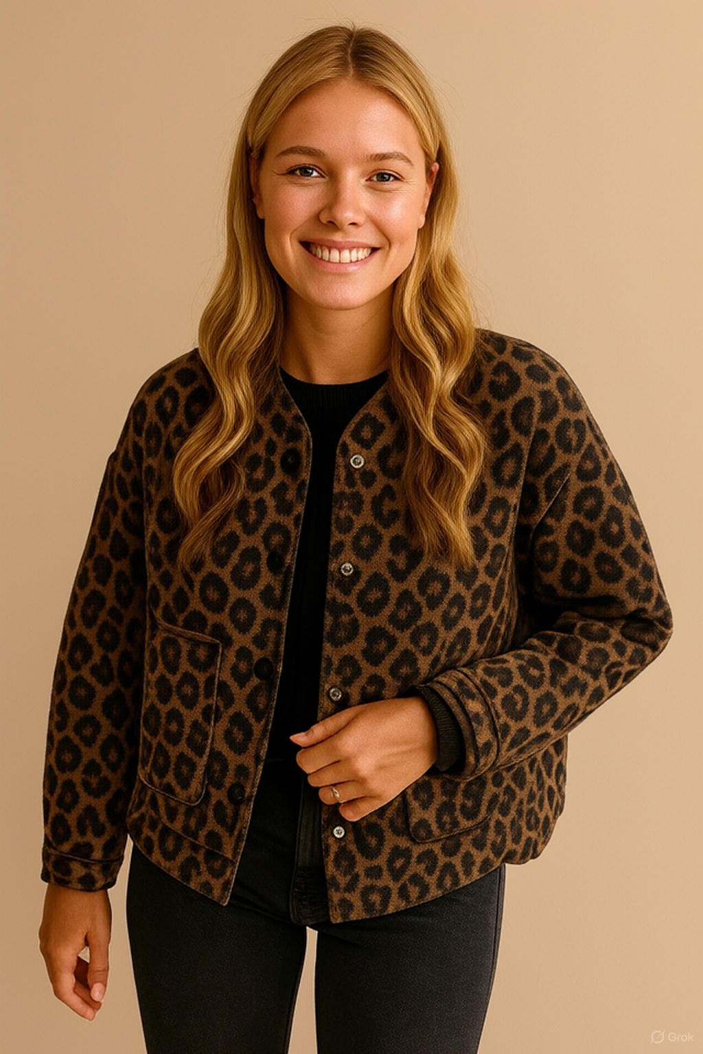 Chaqueta mujer leopardo - Leandra