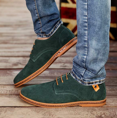 Masimo - Elegantes zapatos de ante para hombre