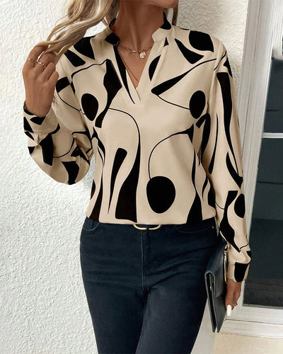 Blusa estampada Clara para mujer - chic y elegante