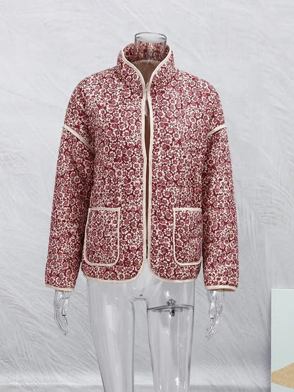 Diana - Abrigo vintage con chaqueta de estampado floral