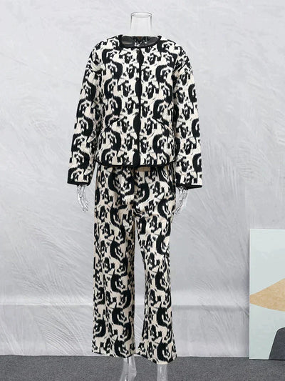 Diana - Abrigo vintage con chaqueta de estampado floral