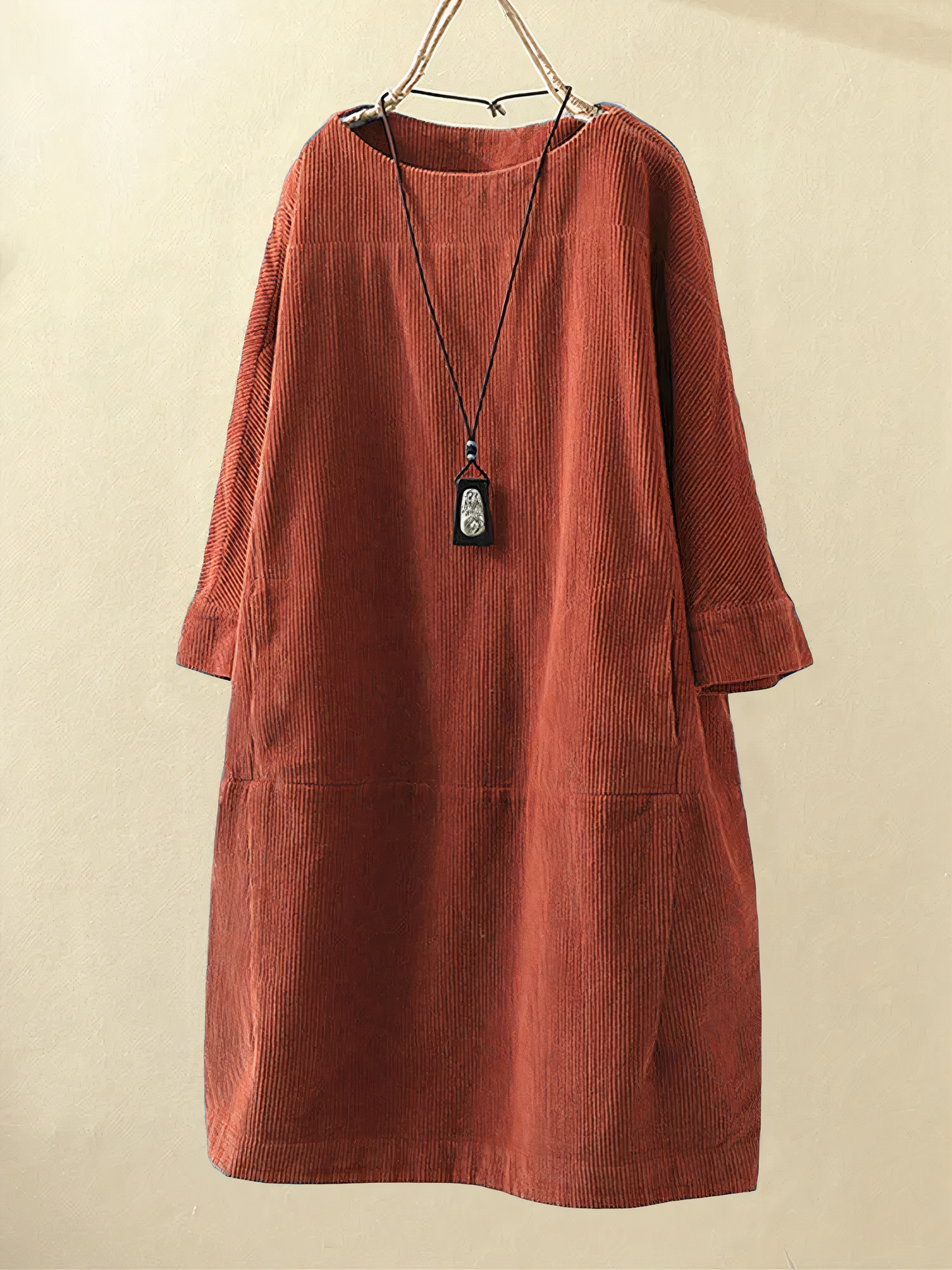 NANCY - Vestido oversize de pana