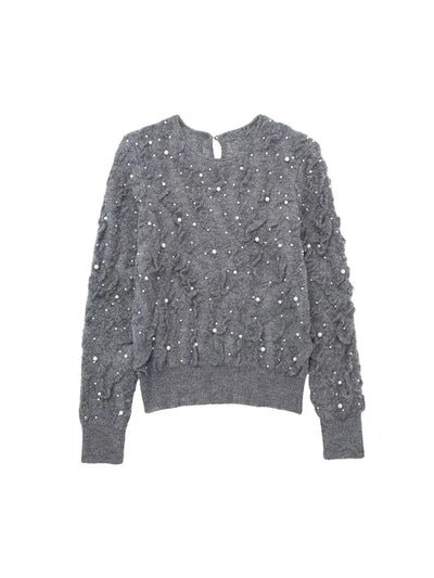 Marina - Jersey con estructura de perlas