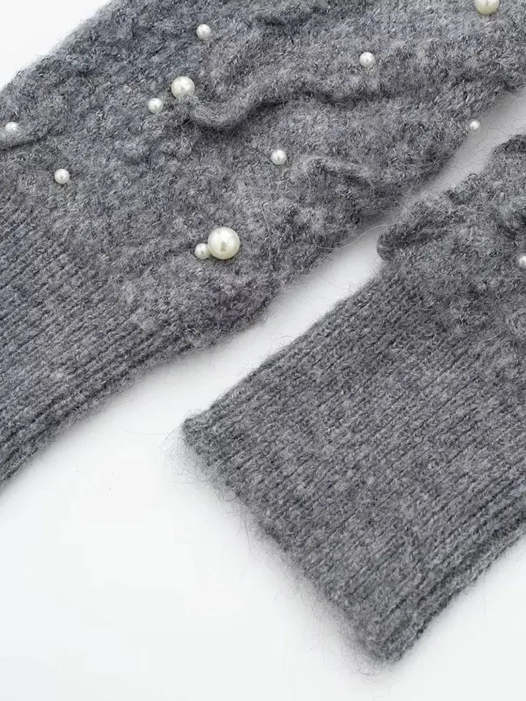 Marina - Jersey con estructura de perlas