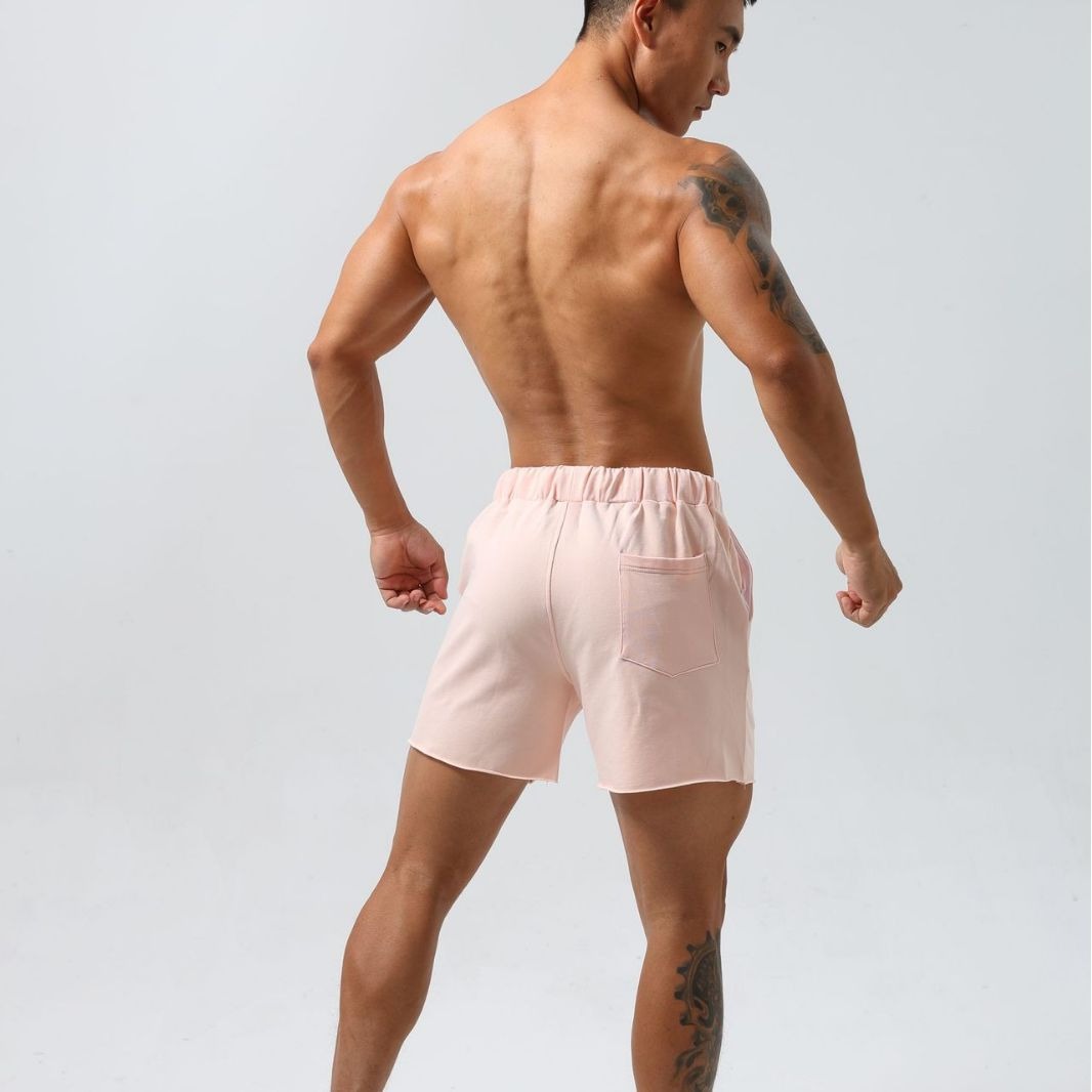 Pantalón corto para hombre de algodón deportivo corte recto - Iván