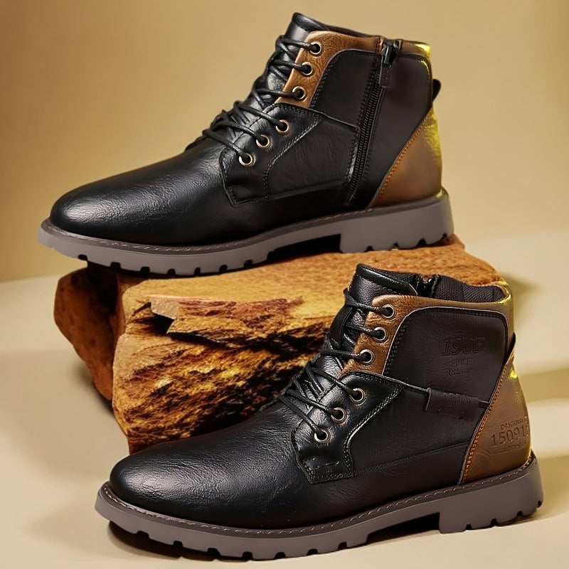 Botas de cuero para hombre con suela antideslizante - Jason