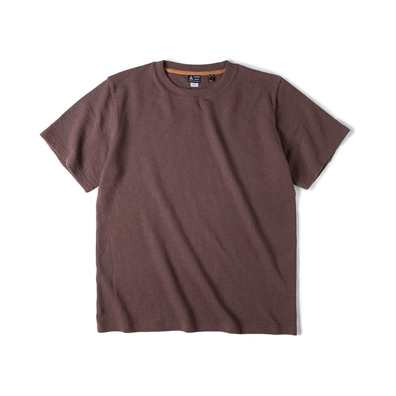Camiseta hombre manga corta textura gofre blanca - Brando