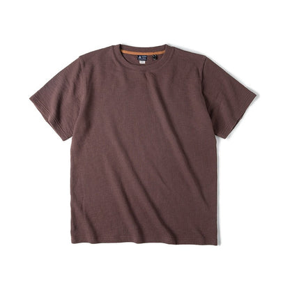 Camiseta hombre manga corta textura gofre blanca - Brando