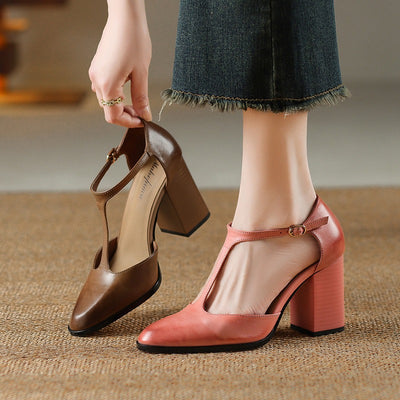 Zapatos de tacón para mujer diseño retro estilo Mary Jane - Mireille